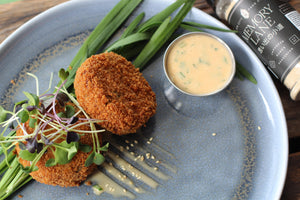Crab Cakes with Sesame Remoulade - New City Food Co.